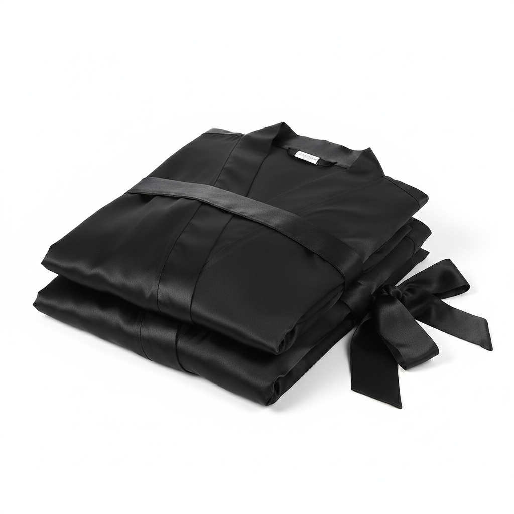 Elegant Silk Couple Gown & Robe Set – 2-Piece Luxury Loungewear
