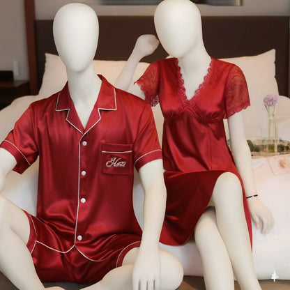 Couple Night Suit & Sleepwear Set – 3 Piece