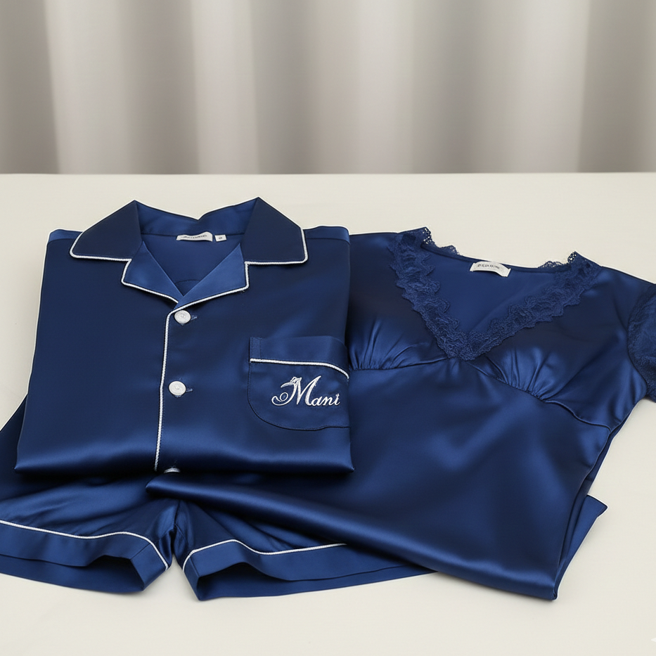 Couple Night Suit & Sleepwear Set – 3 Piece
